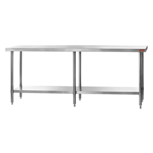 Rosko RO-WT-9630 96"L x 30"W Stainless Steel Work Table