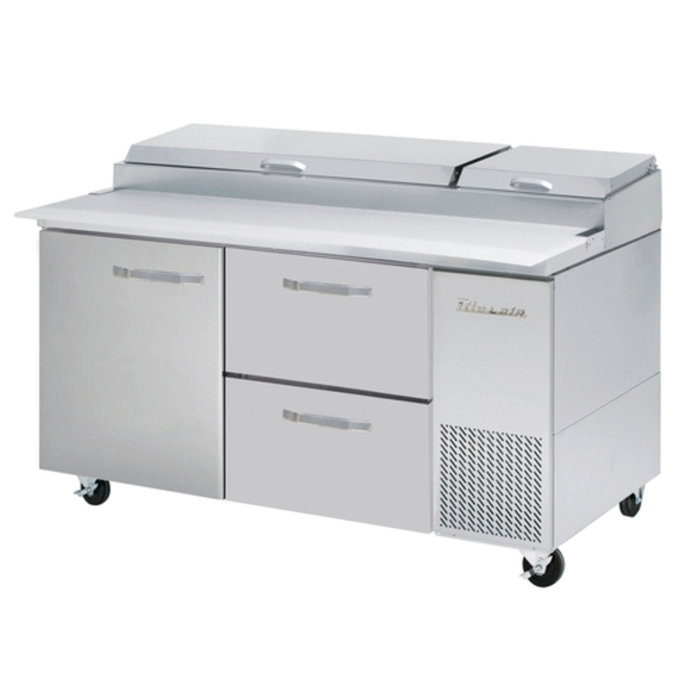 Blue Air BAPP67-D2R-HC 67-Inch Refrigerated Pizza Prep Table With Drawers