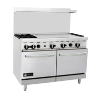 EFI RCTRS-2B-36G-N 48 Inch Gas Restaurant Range With 2 Burners And 36 Inch Griddle