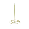 Chrome Plated Check Spindle With Protective Cap On A White Background