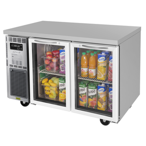 Turbo Air JUR-48-G-N 47-1/4"W Undercounter Glass Door Refrigerator