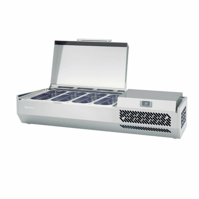 Infrico ICT-VIP13301/3T 52-3/8" Refrigerated Countertop Pan Rail Ingredient Display