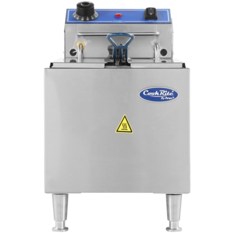 Cook Rite ACEF-16 Electric Countertop Fryer with 16 lb capacity and stainless steel design, ideal for frying a variety of foods.