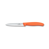 Victorinox 6.7739.C1 4" Serrated Spear Point Paring Knife Orange