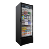 OMCAN 41161 29.5-Inch Swing Door Glass Merchandiser Refrigerator Cooler Displaying Various Products