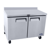 Atosa MGF8409GR 48.3" Two-Section Worktop Refrigerator With Stainless Steel Surface