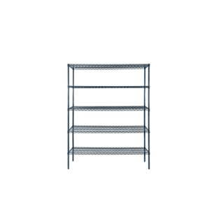 Wire Shelving Unit For Commercial Storage Featuring Four Shelves And Durable Construction For Organized Spaces.