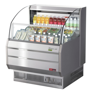 Turbo Air TOM-30SS-N 28-1/8"W Open Display Merchandiser 4.7 cu. ft.