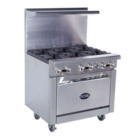 Royal RR-6C 36" Gas Restaurant Range with 6 Burners