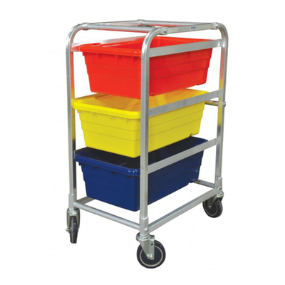 OMCAN 13493 Aluminum 3-Slide Capacity Heavy-Duty Mobile Lug Rack