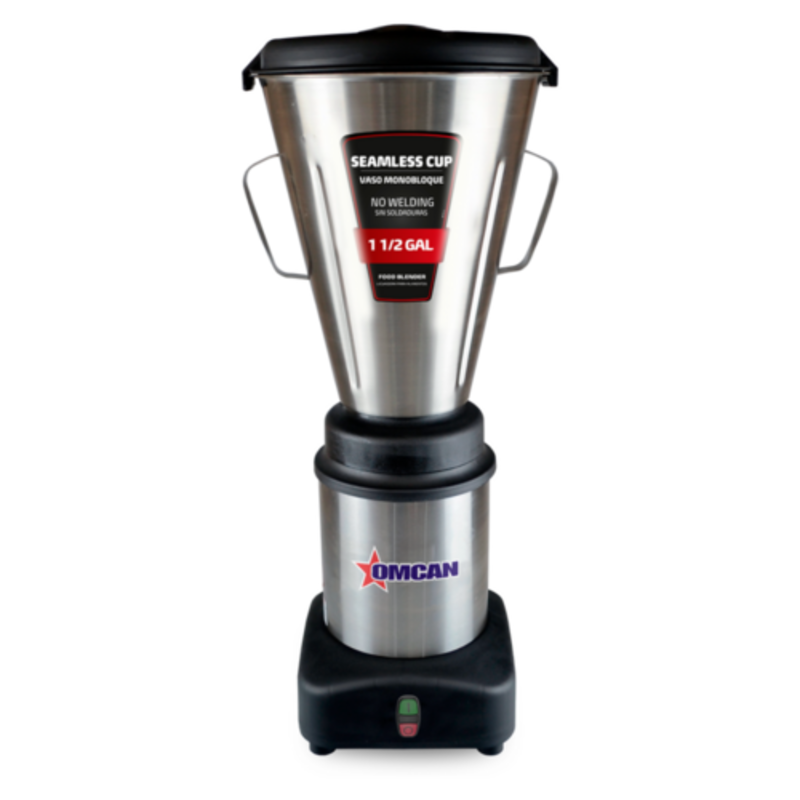 OMCAN 48004 6 L Stainless Steel Commercial Countertop Food Blender with seamless stainless cup and countertop base