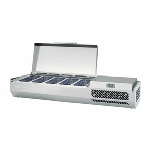 Infrico ICT-VIP14901/3T 58.75" Refrigerated Countertop Ingredient Pan Rail