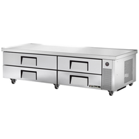 True TRCB-82-84-HC 84-Inch Refrigerated Chef Base 4 Drawers