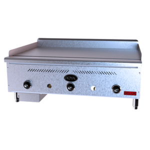 Royal GT-18 18"W Delux Series Gas Countertop Thermostatic Griddle