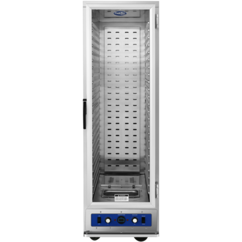 Cook Rite ATWC-18-P Insulated Warming Holding Cabinet 24 Pan Capacity stainless steel mobile heated holding cabinet front view