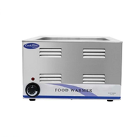 Cook Rite by Atosa 1-Pan Electric Countertop Food Cooker/Warmer stainless steel commercial food pan warmer front view