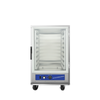 Alt Tag: Cook Rite by Atosa ATHC-9ES 9 Pan Mobile Insulated Heated Cabinet stainless steel heated holding cabinet with casters front view