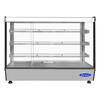 Alt Tag: Cook Rite 7.1 Cu. Ft. Hot Food Countertop Display Case stainless steel heated food display with glass front and 3 shelves