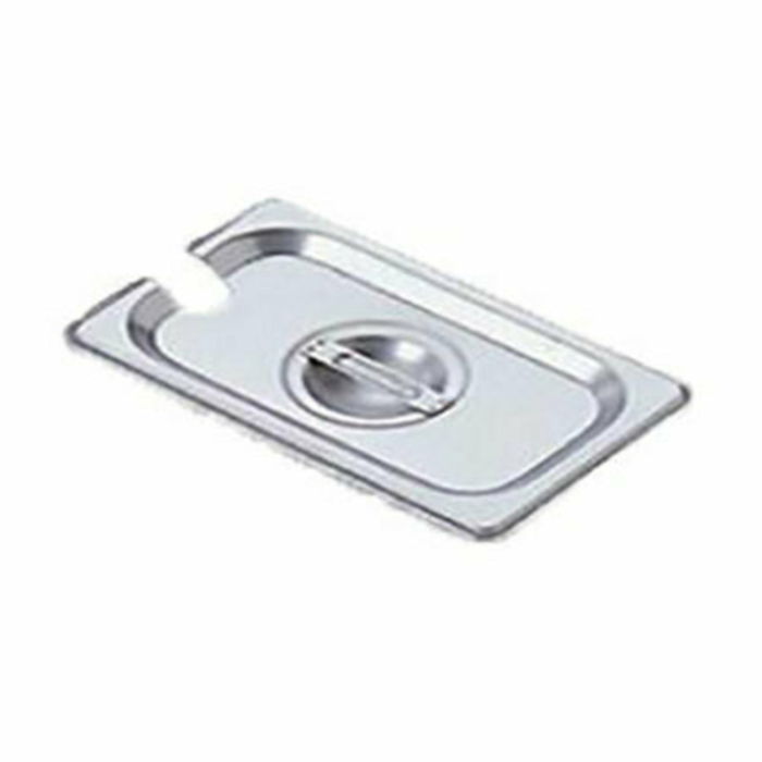 Omcan 80285 1/9-Size Slotted Stainless Steel Steam Table Pan Cover