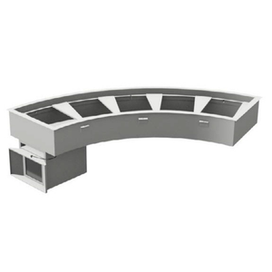 Randell RCP-6C-R050 71" x 19-1/4" Drop-In Refrigerated Curved Cold Food Well