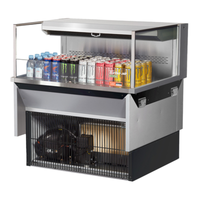 Turbo Air TOM-36L-UF-S-1SI-N 36" 4.6 cu. ft. Drop-In Display Case