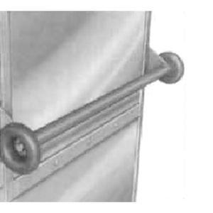 CRES COR 1087-000 Stainless Steel Push Handle for Carts