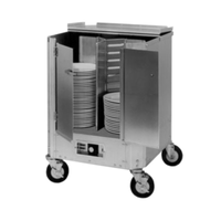 Cres Cor HJ-531-13-180 180 Plate Capacity Heated Dish Dolly