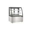 EFI NDCGCM-3648 37" Non-Refrigerated Bakery Display Case With Curved Front Glass And Stainless Steel Finish.