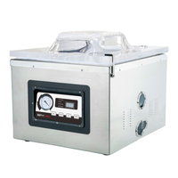 Atmovac DIABLO17D 19.5" Double Bar Countertop Vacuum Packaging Machine in stainless steel with digital controls.