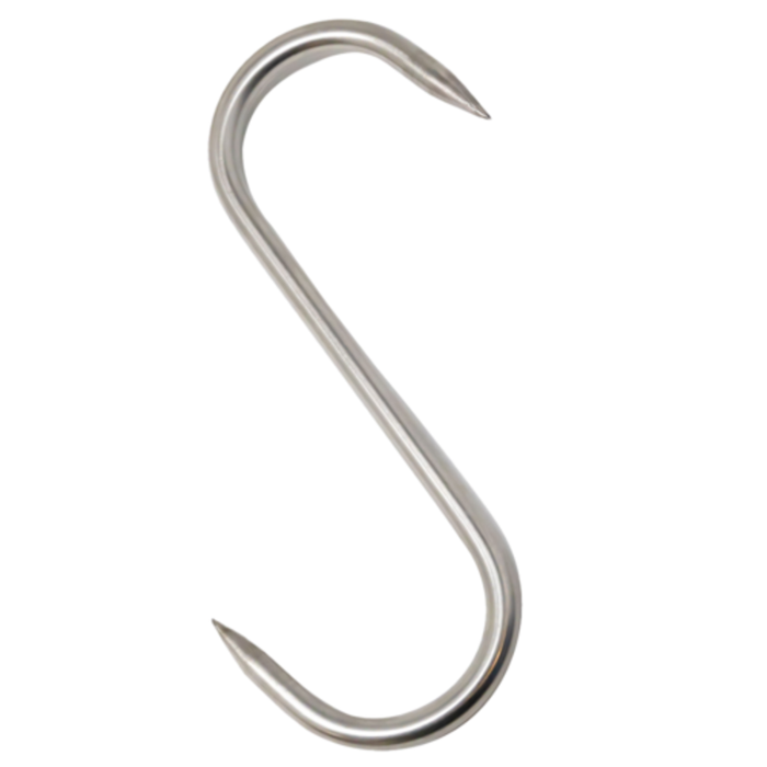 Alt Tag: Omcan 81281 1.18 Inch Stainless Steel S-Hook for Commercial Kitchens stainless steel S-hook for hanging utensils and tools