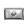 1/9 Size Stainless Steel Steam Table Pan Cover Designed To Protect And Serve Foods In Professional Kitchens