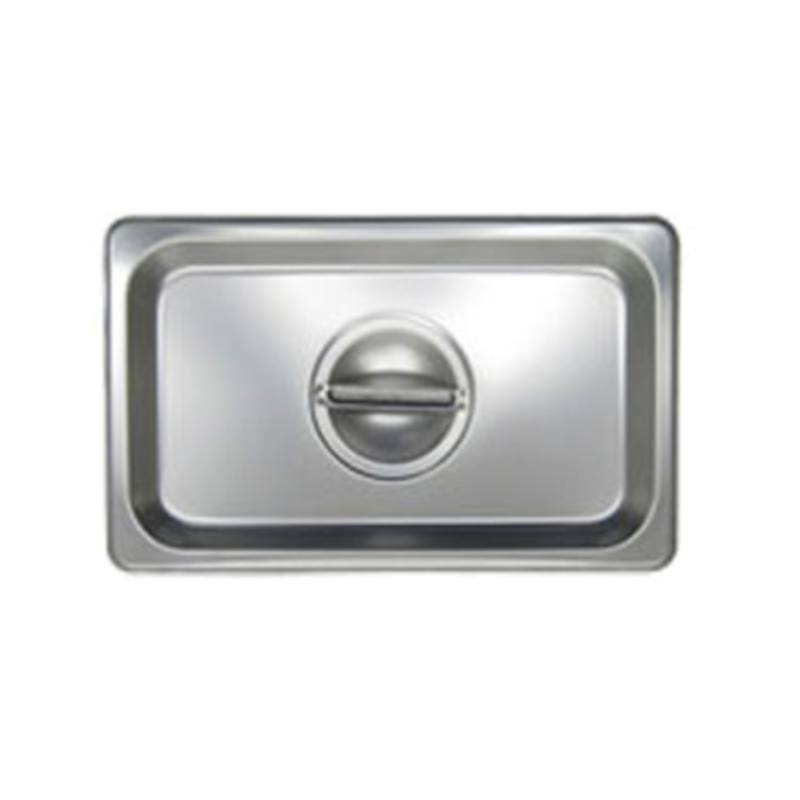 1/9 Size Stainless Steel Steam Table Pan Cover Designed To Protect And Serve Foods In Professional Kitchens