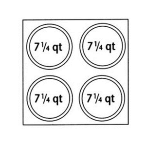 Nemco 67409 Adapter Plate with Four 7-1/4 Qt. Inset Holes