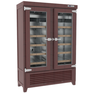 Infrico IMD-EVV49R2G 54.5" Two-Section Retro Reach-In Wine Cooler