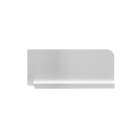 Alt Tag: Omcan 47734 Stainless Steel Splash Guard for 24″ x 24″ Pot Sinks – Right, commercial sink backsplash splash guard