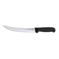 Alt Tag: Omcan 16856 Victory USA 8-Inch Blade Super Fiber Breaking Knife with curved 8-inch blade and black super fiber handle
