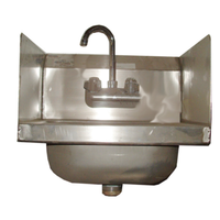 Winholt WS-HS-1410-5-F-2SS 17"L x 15"W Wall Mount Hand Sink