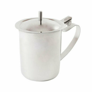 Omcan 80820 Insulated Beverage Server, 2.5 Gallon, Ideal for Catering stainless steel insulated beverage server with lid and handle