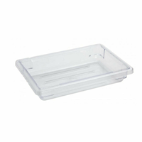 Boîte alimentaire rectangulaire Omcan 85115 en polycarbonate transparent 30,5 x 45,7 cm