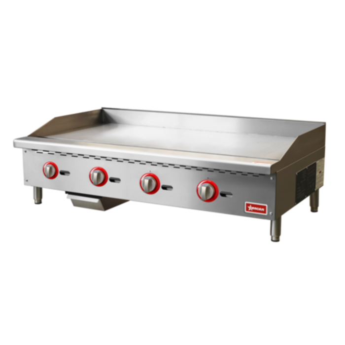 Omcan 48519 48" Countertop Natural Gas Griddle 120,000 BTU