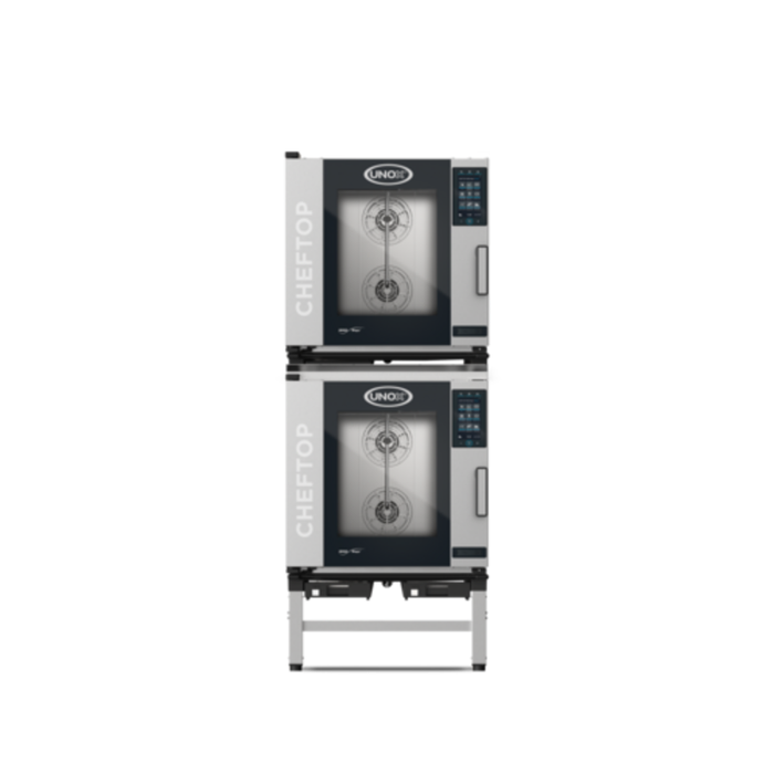 Unox XAVC-0711-EPRM 8-Tray Stacked Electric Combi Oven With Stand