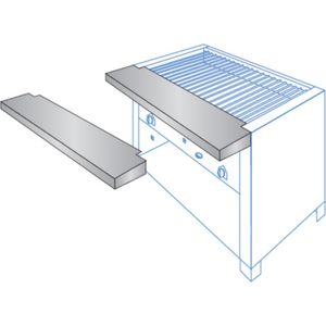 EmberGlo 4822-00 36" Stainless Steel Plain Work Shelf for 31/41 Series