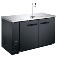 U-STAR USBD-5928/2 59" Two Door Draft Beer Cooler Dispenser