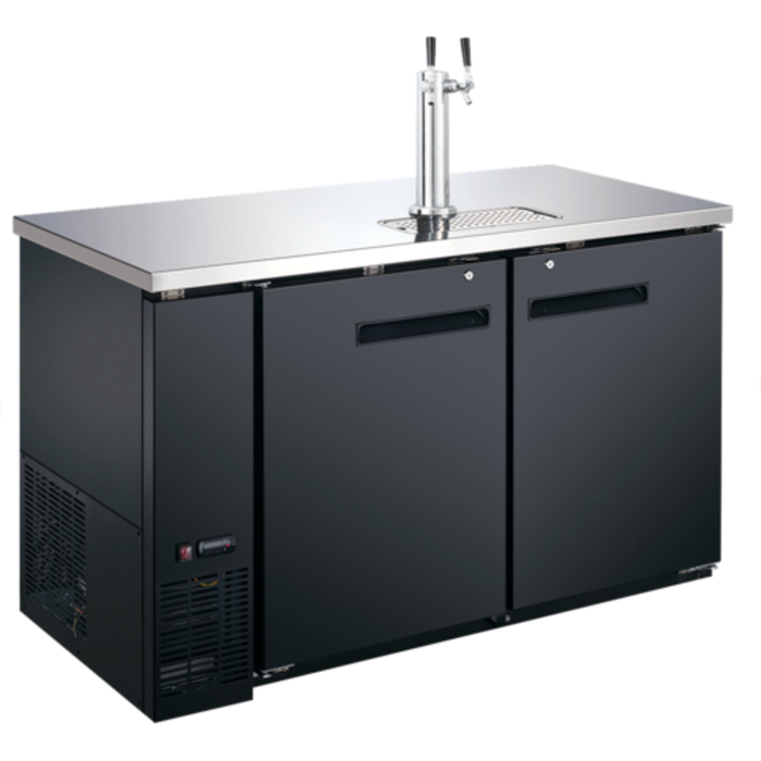 U-STAR USBD-5928/2 59" Two Door Draft Beer Cooler Dispenser