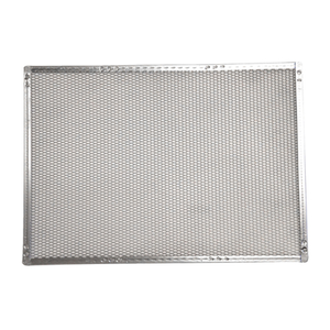 Omcan 20027 Tamis à pizza en aluminium, 35,5 cm de diamètre pour une cuisson uniforme