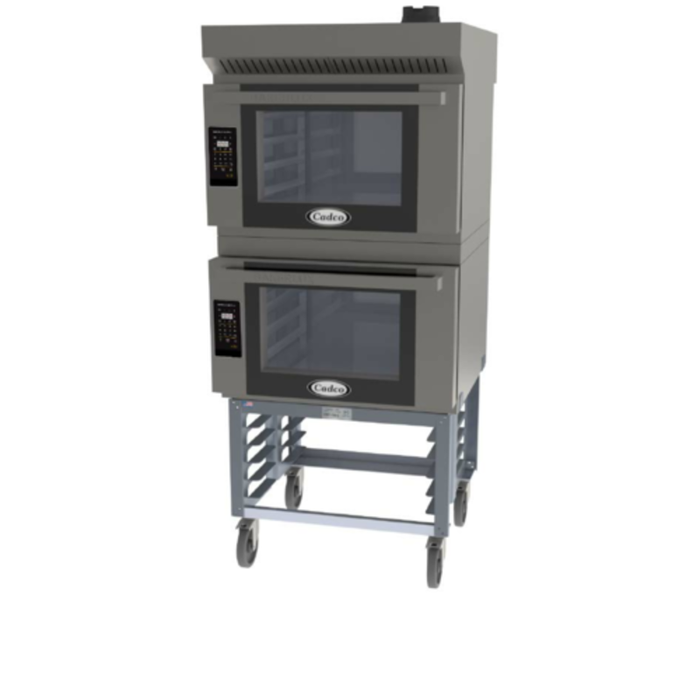 Cadco BLS-4FLD-2H Bakerlux Double Stack Electric Convection Oven