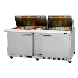 Turbo Air PST-72-30-FB-N Table de préparation Mega Top de 184,5 cm de large