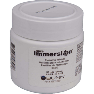 BUNN 42933.0102 Cleaning Tablets for Sure Immersion Filtration Systems, 2 Jars/Pack