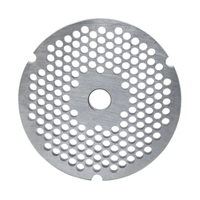 Omcan 11259 #32 Meat Grinder Plate 3/16" (4.5mm) Carbon Steel