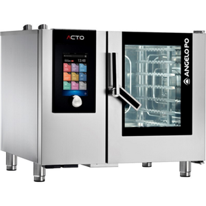 GBS AT61GW Gas Combi Oven with 6-Pan Capacity